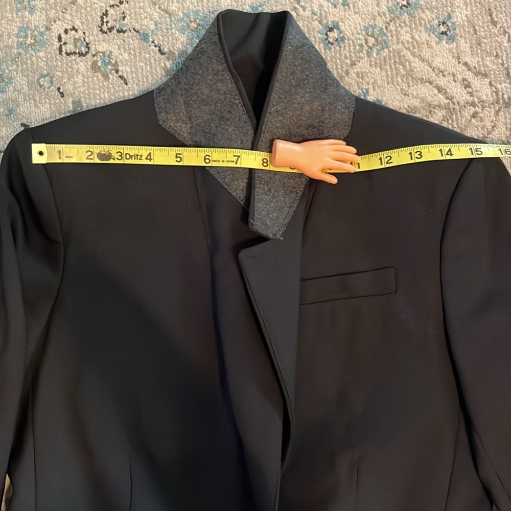 J Crew Willa Italian Wool Blend Black Suit Jacket Size 2 - Picture 8 of 16